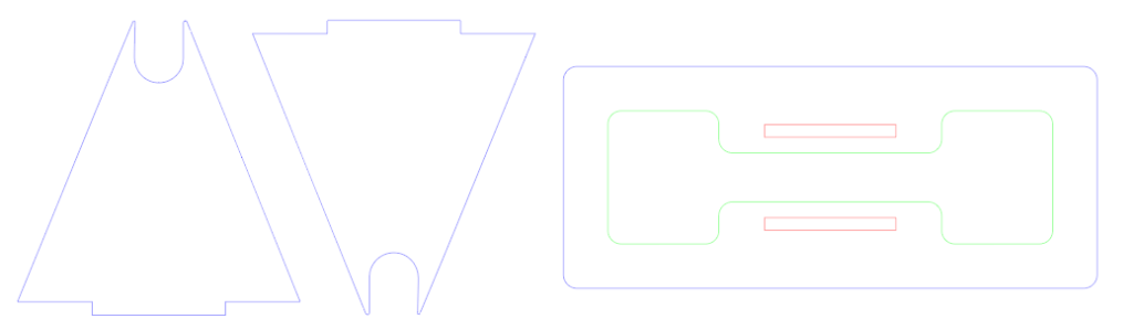 アクリル板水車の土台部分